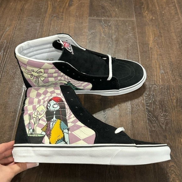 Vans x Disney’s The Nightmare Before Christmas Sk8-Hi High Top Sneakers‎ Sz 11.5 - Picture 3 of 9